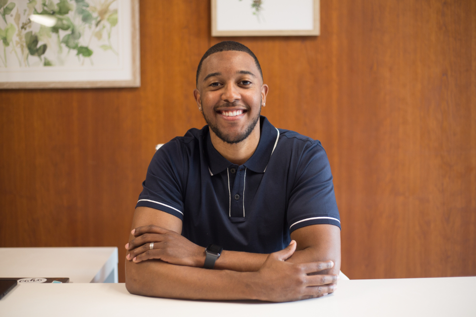 Warm portrait of someone smiling